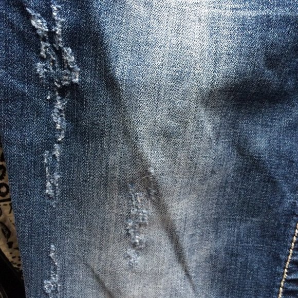 Miss Me Flower Corner Boot Jeans Sz 29 Rhinestones Sequins Medium Wash JP5636B2 - Picture 12 of 15